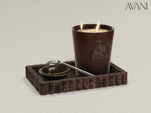 Avani Bureau Collection Oversized Candle on Marble Tray, All