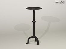 Avani Bureau Collection Martini Side Table, Iron