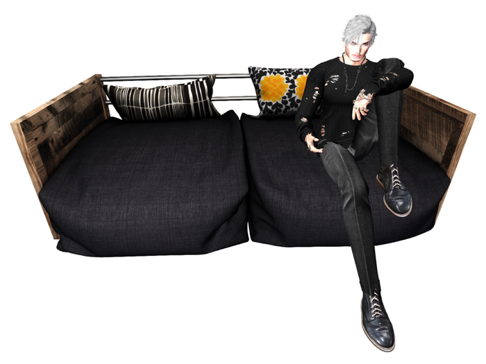 02. Concept} Patio Sofa Dark. PG - RARE
