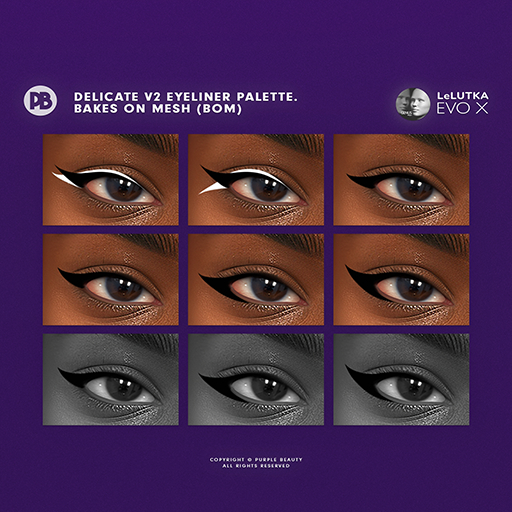 PURPLE X LeL EvoX - Delicate V2 Eyeliner Palette.