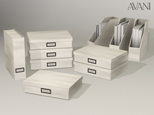 Avani Bureau Collection Document Storage Bin Set, All