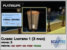Classic Lantern / Streetlight model 1 (3 pack) PLATINUM!