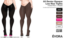 EVORA - 60 Denier Opaque Low Rise Tights