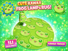 PixelHalo Frog Rug & Lamp