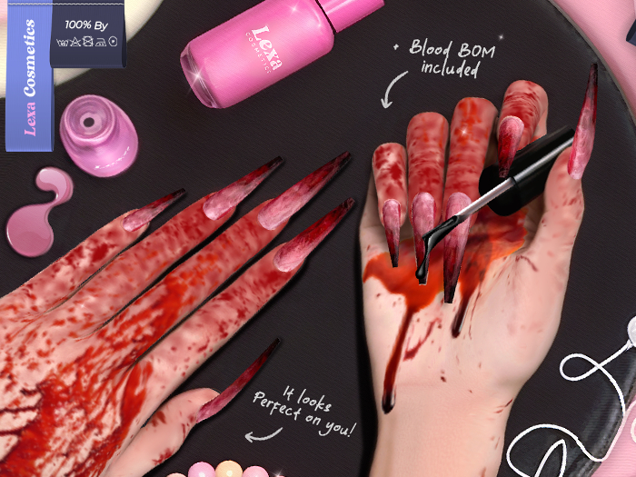 Lexa - Blood Coffin Nails + Blood BOM