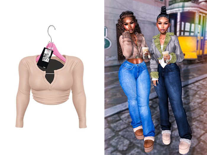 [Brior] Abby Button Up - (Tan)