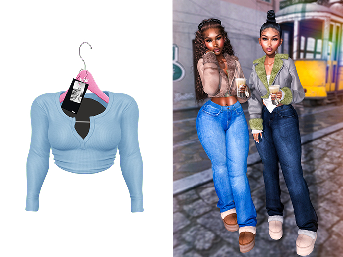[Brior] Abby Button Up - (Blue)