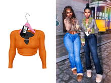 [Brior] Abby Button Up - (Orange)