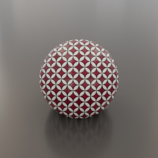(TI) PBR (Tiles 2k (Circles, Red))