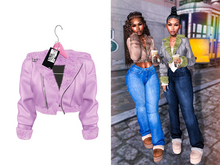[Brior] Abby Leather Jacket - (Purple)