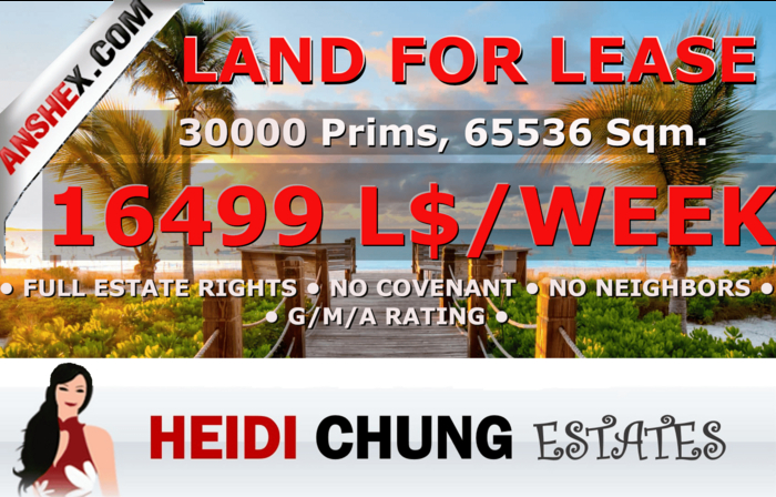  Heidi Chung Estate FullSIM w/ 30000 Prims for Rent! 
