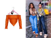 [Brior] Abby Top - (Orange)