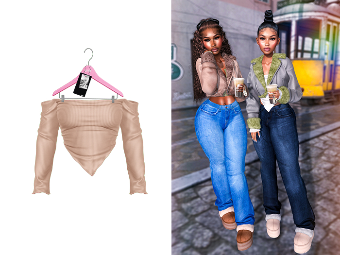[Brior] Abby Top - (Tan)