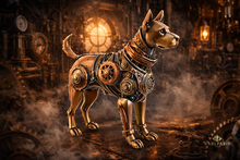 Steampunk Clockwork Guardian – Mechanical Protector Sculpture Decor