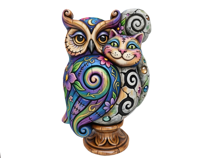 HB: Whimsy Owl & Cat Best Friends FuLL PERM