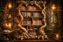 Library Enchanted Wood – Magical Forest Bookshelf Decor