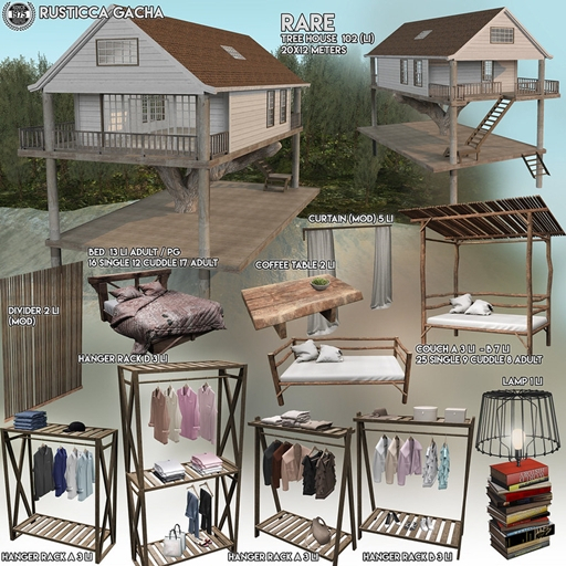 [Since1975] Rusticca Gacha - Hanger Rack C