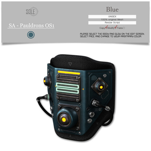 :::SOLE::: SA - Pauldrons OS1 (Blue)