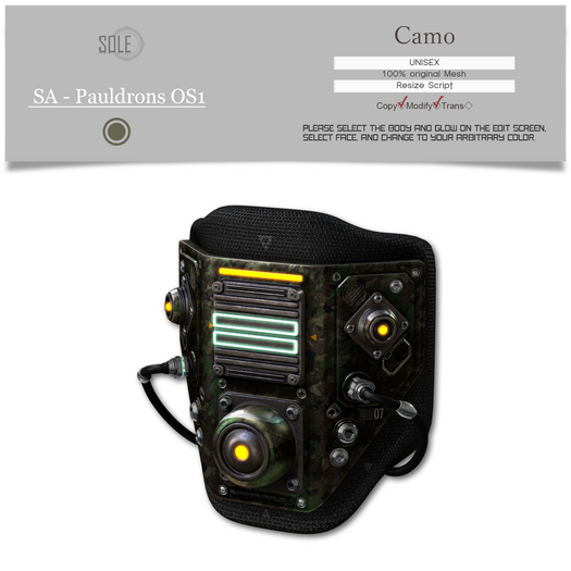 :::SOLE::: SA - Pauldrons OS1 (Camo)