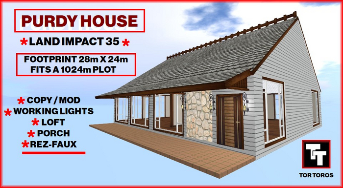 PURDY HOUSE 35Li (Boxed) LOW PRIM HOUSE