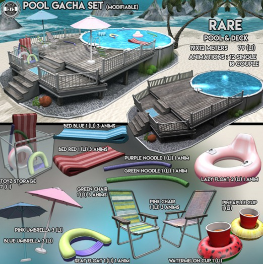 [Since1975]Pool Gacha- Chair Pink