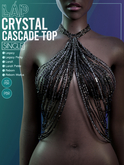 Crystal Cascade Top by LAP (Black)
