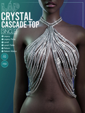 Crystal Cascade Top by LAP (White)