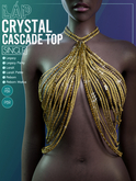 Crystal Cascade Top by LAP (Gold)