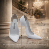 [PS] The Stiletto - Leather Pure White