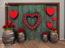 Meira Rustic Love Wall - Green