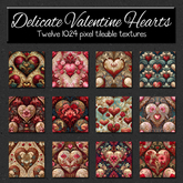 *Wallflowers* Delicate Valentine Hearts