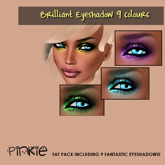 ::Pinkie::Brilliant Eyeshadow 9 colours