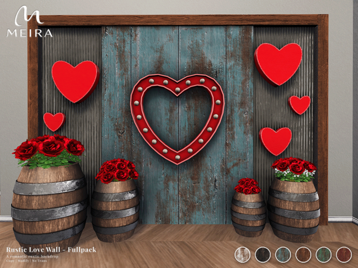 Meira Rustic Love Wall - Fullpack