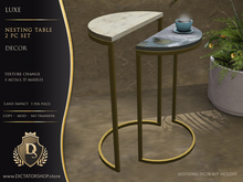 [Ds] Luxe - Nesting Table 2pc Set