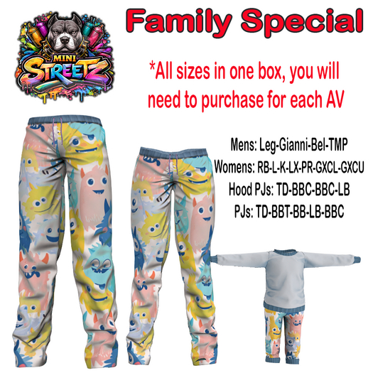 :::MS:::Monsta 5  PJS All sizes