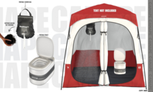 [Canape] Peak Comfort - SHOWER TENT ACCESSORIES