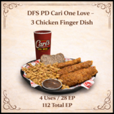 DFS PD Cari One Love- 3 Chicken Finger - ACTUAL ITEM