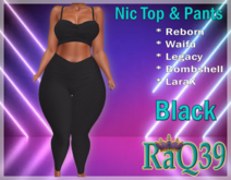 [R39] Nic Top & Pants-Black