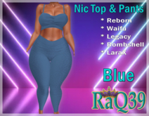 [R39] Nic Top & Pants-Blue