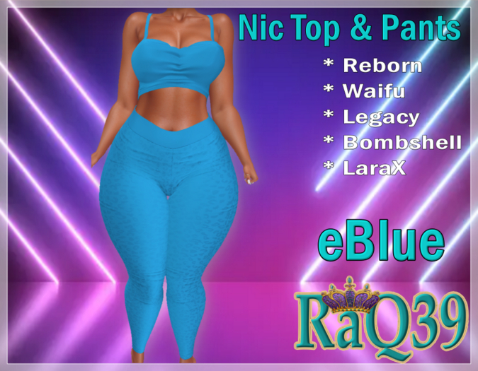 [R39] Nic Top & Pants-eBlue
