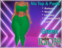 [R39] Nic Top & Pants-Green