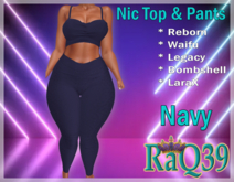 [R39] Nic Top & Pants-Navy
