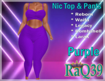 [R39] Nic Top & Pants-Purple
