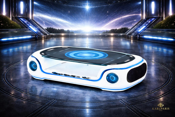 Futuristic Hover Platform Pod