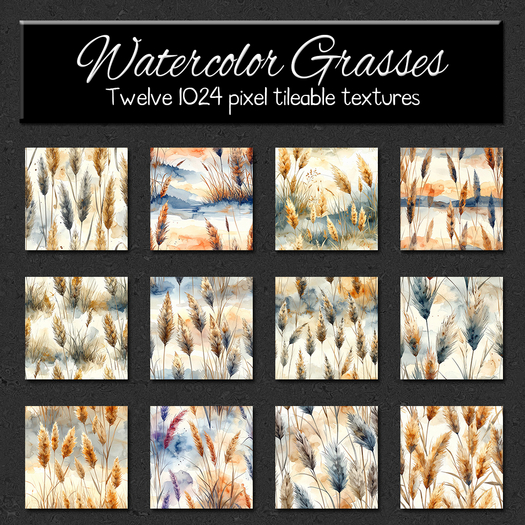 *Wallflowers* Watercolor Grasses