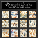*Wallflowers* Watercolor Grasses