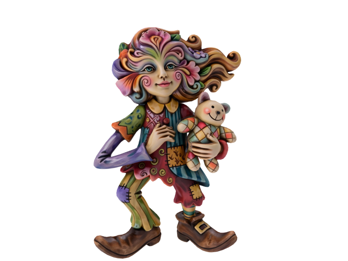 HB: Whimsy Patchwork Girl & Bear FuLL PERM