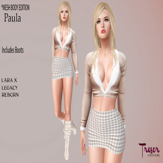 Tresor Couture~Paula Beige Mini Set