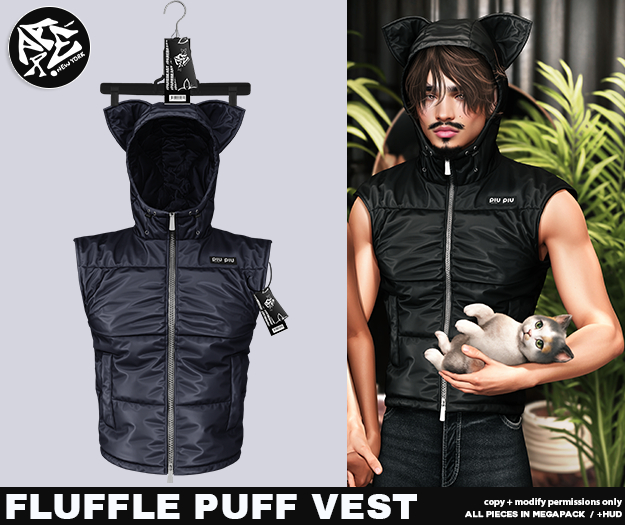 Pare.Fluffle Vest - Navy