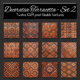 *Wallflowers* Decorative Terracotta - Set 2